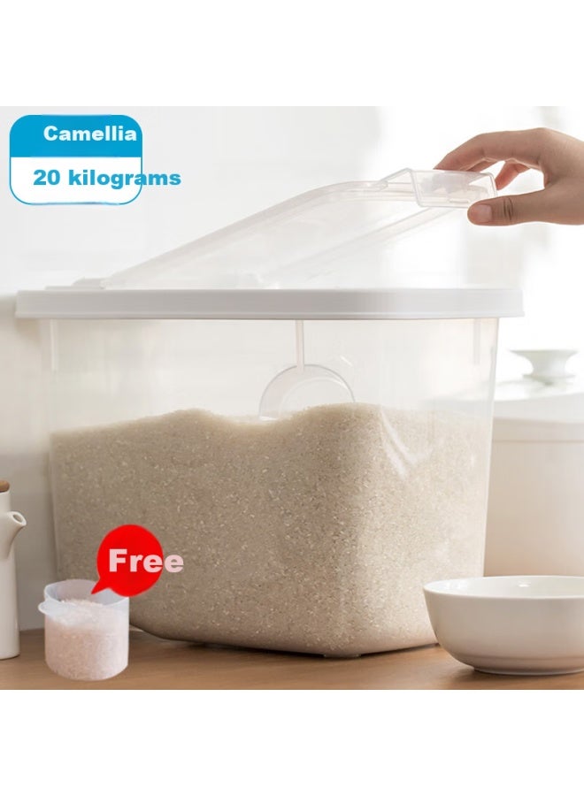 Chahua Rice Container, Rice Storage Bin, Flour Storage Jar, Moisture-proof Rice Container, 20 Jin Capacity - Image 2