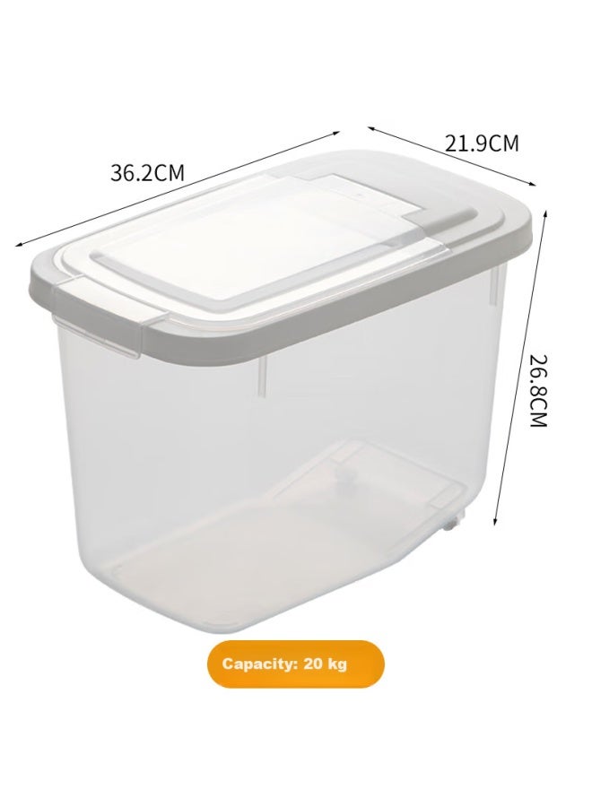 Chahua Rice Container, Rice Storage Bin, Flour Storage Jar, Moisture-proof Rice Container, 20 Jin Capacity - Image 1