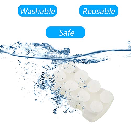 Riakrum 4 Pieces Silicone Shower Head Holder Universal Relocatable Silicone Shower Bracket Non Drilling Movable Fixed Seat Handheld Accessories - Image 4