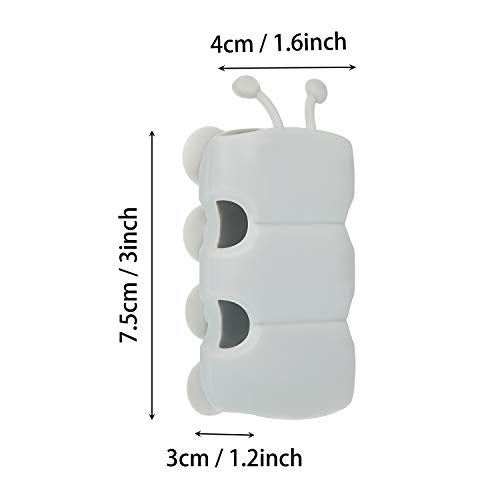 Riakrum 4 Pieces Silicone Shower Head Holder Universal Relocatable Silicone Shower Bracket Non Drilling Movable Fixed Seat Handheld Accessories - Image 2
