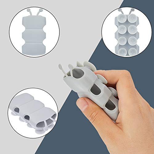 Riakrum 4 Pieces Silicone Shower Head Holder Universal Relocatable Silicone Shower Bracket Non Drilling Movable Fixed Seat Handheld Accessories - Image 3