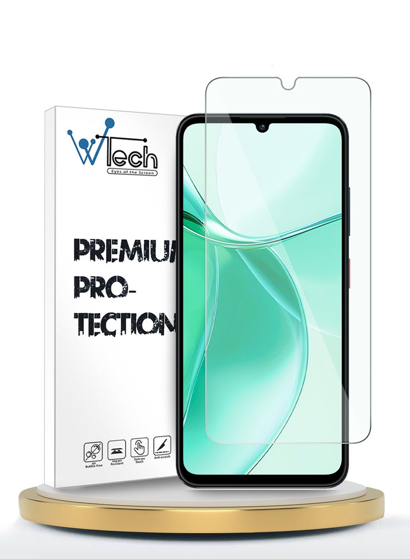 Wtech ZTE Blade A35 / ZTE Blade A55 4G 2024 WTech Premium Series Curved Edges 9H 2.5D Tempered Glass Screen Protector (MSG9CN) - Clear - Image 1