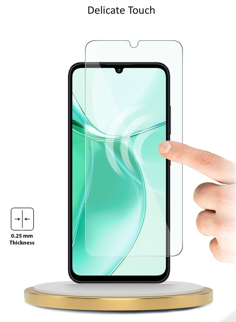 Wtech ZTE Blade A35 / ZTE Blade A55 4G 2024 WTech Premium Series Curved Edges 9H 2.5D Tempered Glass Screen Protector (MSG9CN) - Clear - Image 4