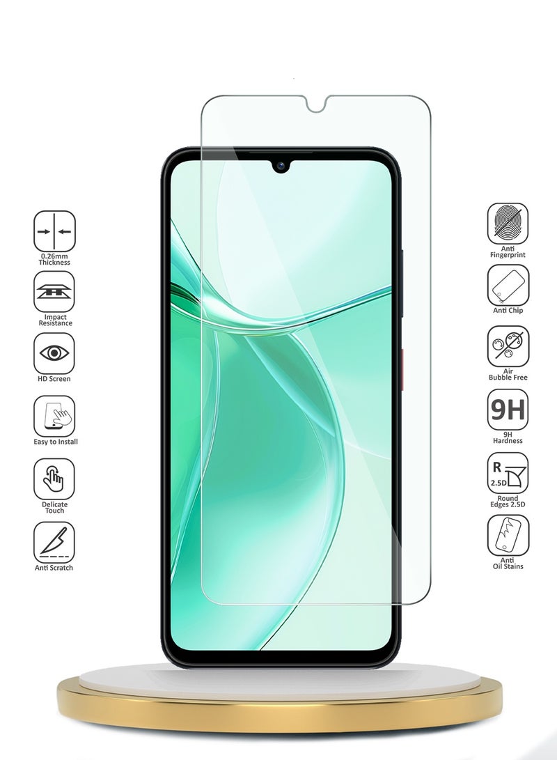 Wtech ZTE Blade A35 / ZTE Blade A55 4G 2024 WTech Premium Series Curved Edges 9H 2.5D Tempered Glass Screen Protector (MSG9CN) - Clear - Image 2