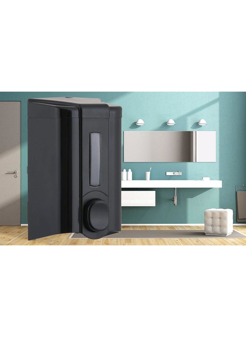 Vialli S2B Liquid Soap Dispenser Apparatus Black 500 ml  - Image 3