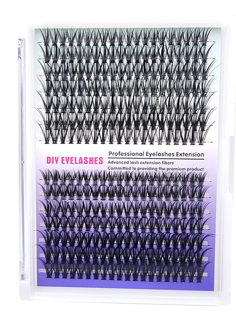 Generic - 30D/40D Self Extensions False Eyelash Set, Segmented Natural Simulation Single Cluster Planted Eye Lashes, High-grade Fiber Large Capacity DIY Eyelashes - Image 1