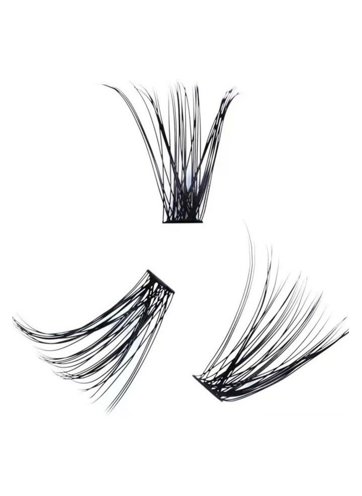 Generic - 30D/40D Self Extensions False Eyelash Set, Segmented Natural Simulation Single Cluster Planted Eye Lashes, High-grade Fiber Large Capacity DIY Eyelashes - Image 1
