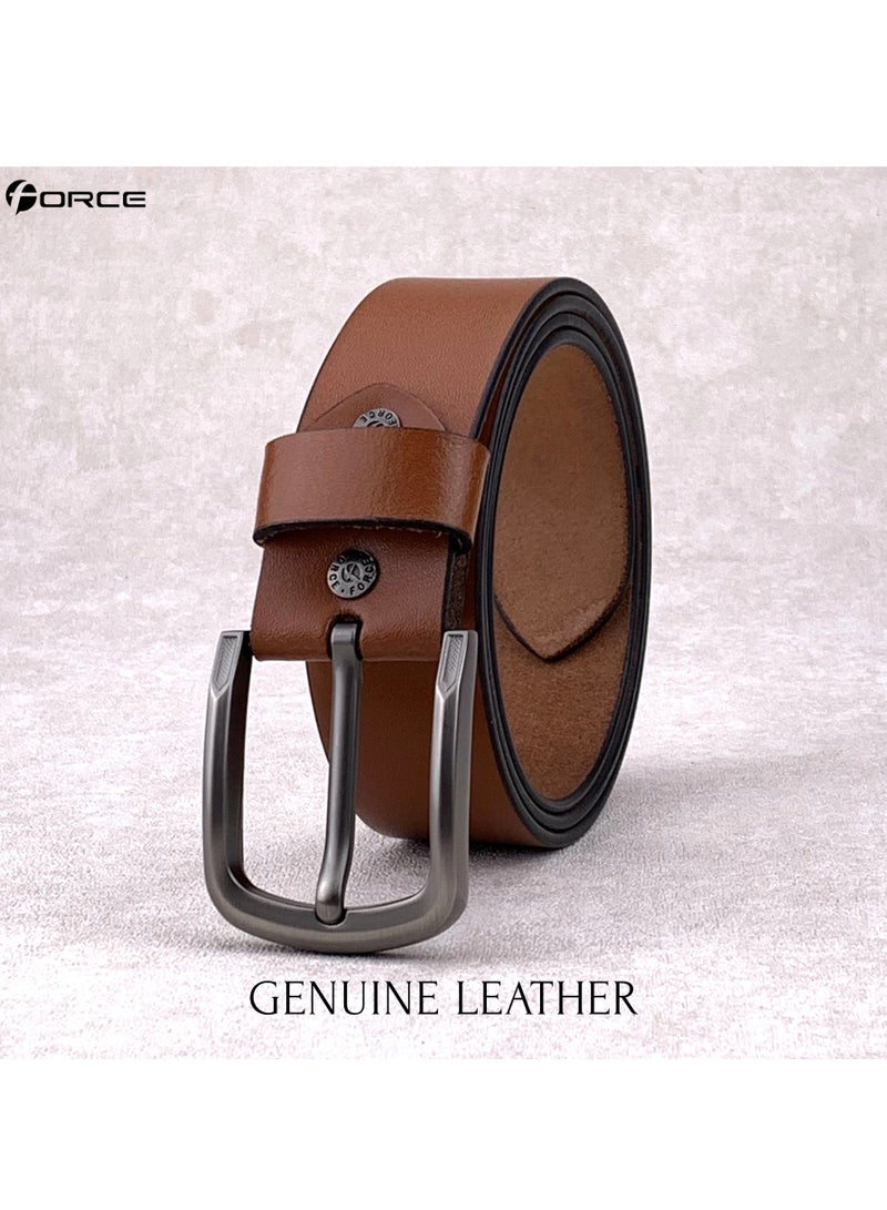 فورس حزام جلد طبيعي تيمبر (تان) من جلد ميلانو - Image 3