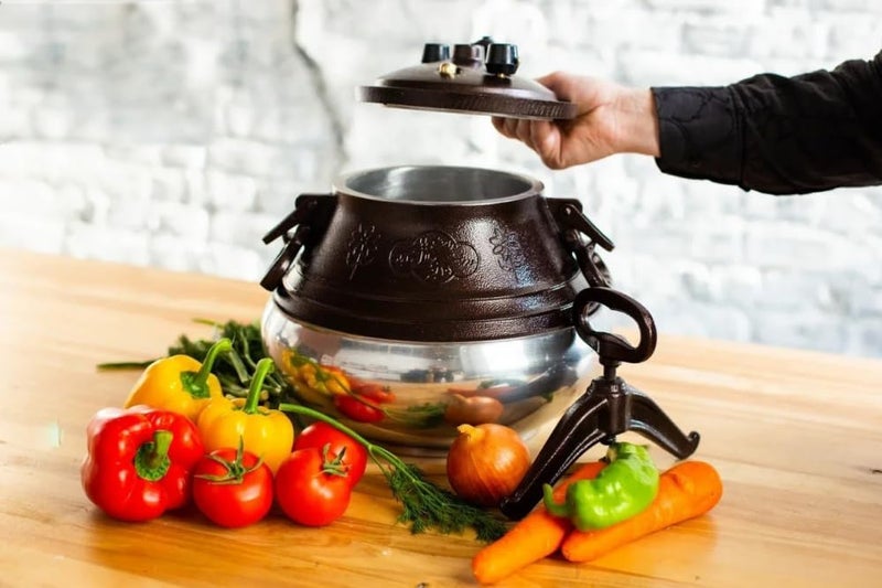 AsolBD Afghan Pressure Cooker Heavy Duty Dual Handles Cookware for Camping, Kitchenware Cooking Made Easy and Faster, Multi-functional Usage (10 LITERS) - Image 4