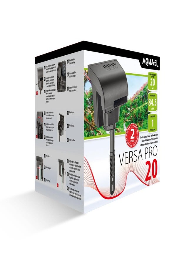 أكوايل فلتر الطاقة Aquael Versa Pro 20 - فلتر يُعلق على ظهر حوض السمك - Image 1