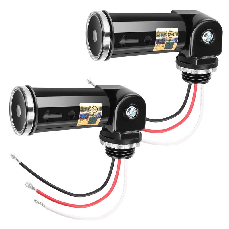 ORRGENA 2-Pack, Dusk to Dawn/Day Night Sensor, Photoelectric Switch, Photo Cell Sensor, 110V/120V/220V/240V Input, UL Listed, IP65 Water-Resistant, Photocell for Outdoor Light - Image 1