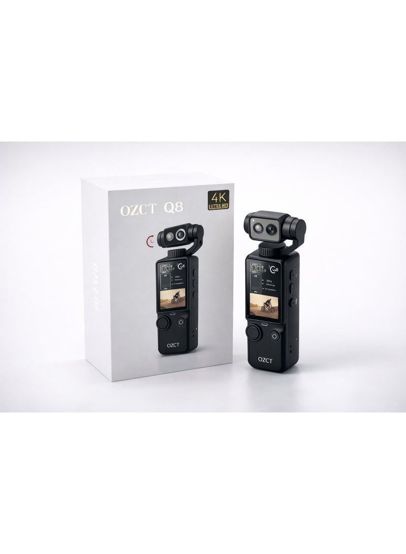 OZCT Q8 4K Action Camera – Capture Every Moment with Smooth Stabilization
