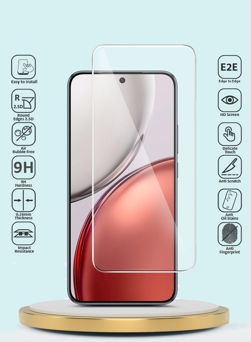 GMAX Honor Magic8 Lite 5G 2025 GMAX Premium Series Curved Edges 9H 2.5D Tempered Glass Screen Protector - Clear - Image 2