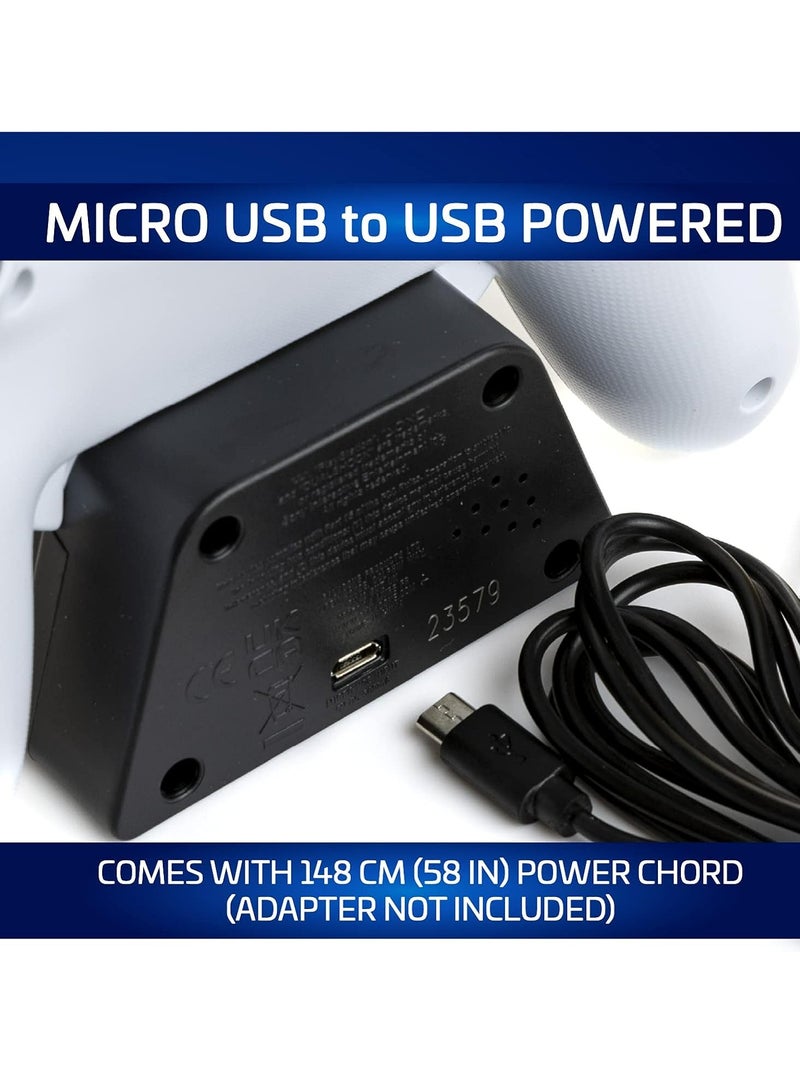 بالادون ساعة منبه وحدة تحكم بلاي ستيشن من بالادون PP8342PS - ابيض، حجم قياسي - Image 4