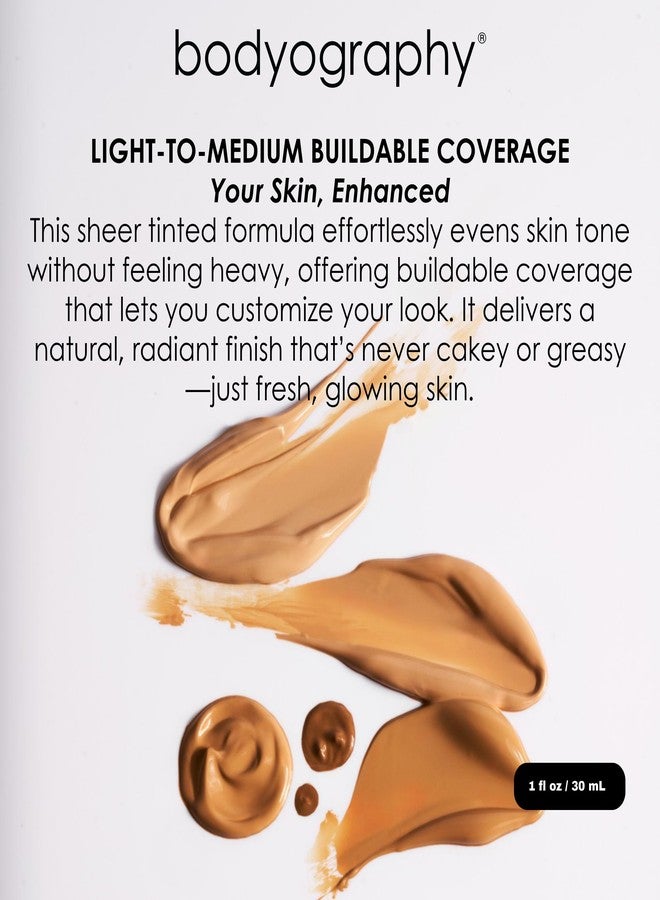 Bodyography Sun Defense Tinted Moisturizer, 1.5 oz | Lightweight SPF Tint with Hyaluronic Acid & Mineral Pigments | Hydrating, Vegan Sheer Coverage for All Skin Types, Medium - Image 4