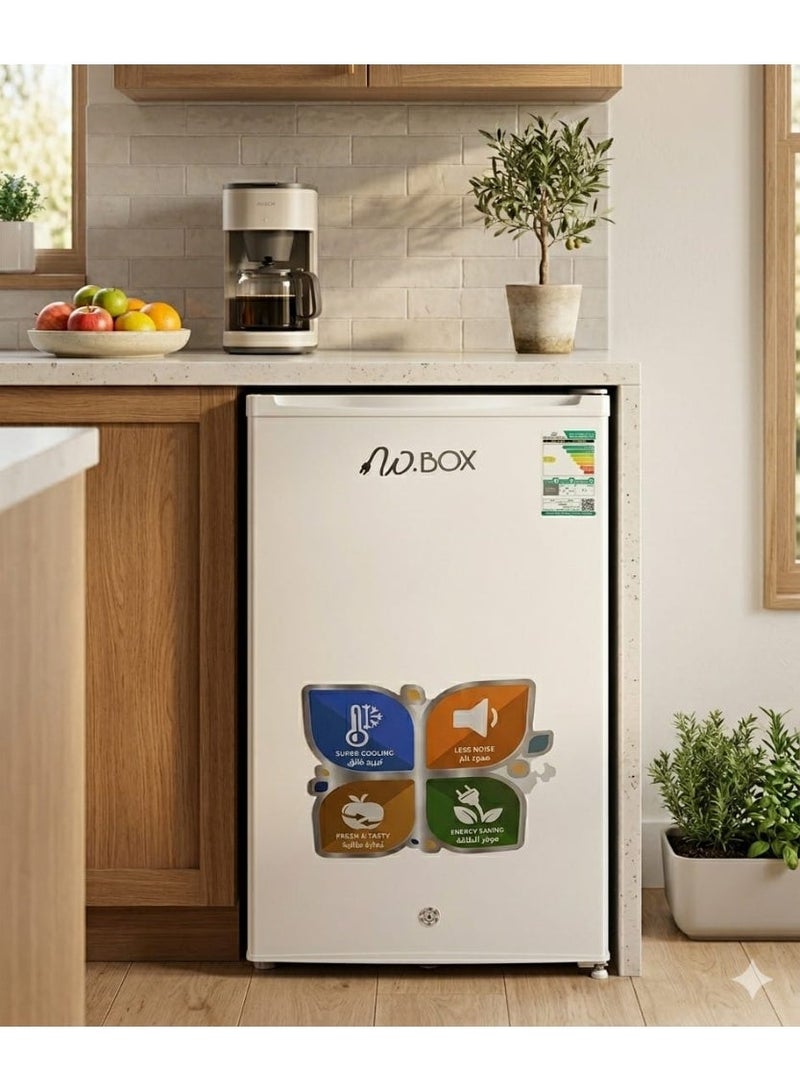 W.BOX 83 Litres Single Door Refrigerator 2.9 Cu.ft - White | WBR90WH - Image 3