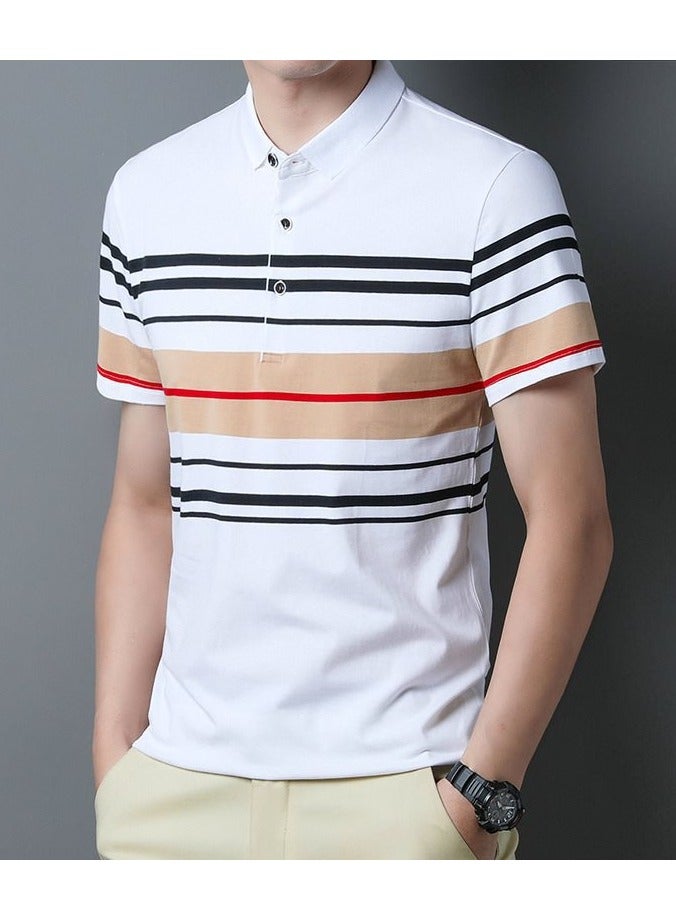 Nariele تي شيرت بولو بأكمام قصيرة كاجوال للأعمال