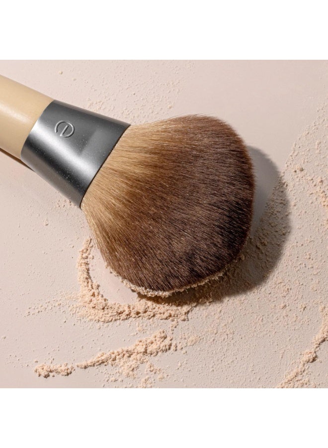 إيكوتولز فرشاة مكياج بودرة مضغوطة من إيكو تولز، للبودرة السائبة والمضغوطة، فرشاة مكياج كبيرة للتطبيق الشامل، ناعمة، شعيرات صناعية، صديقة للبيئة، خالية من القسوة، ونباتية، عدد 1 - Image 3