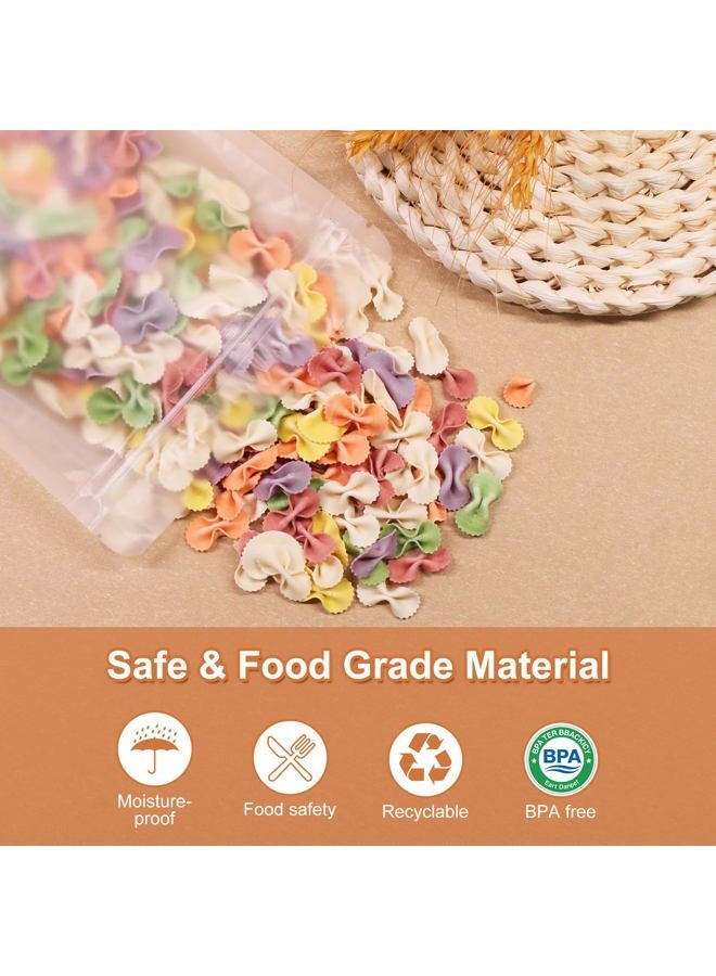 SumDirect 50Pcs 5x8 inches Matte Frosted (Not Clear) Zipper Resealable Stand Up Drink Bags,Snack Food Tea Packing Drinking Pouches - 5x8inches - Image 5