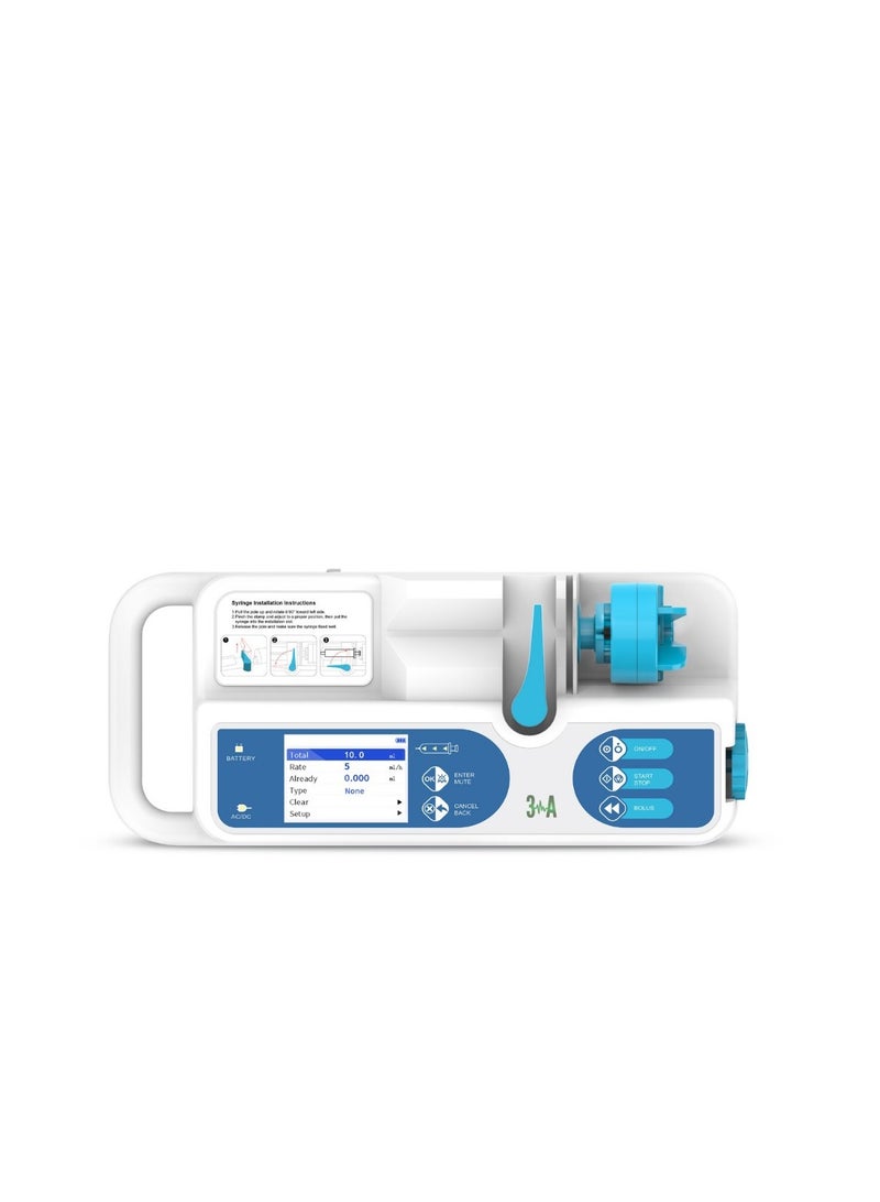 Abronn Syringe Pump - Advanced Medical Equipment with 2.8'' LCD Display, Auto Syringe Detection, High Safety Alarms for ICU/CCU/NICU - Image 1