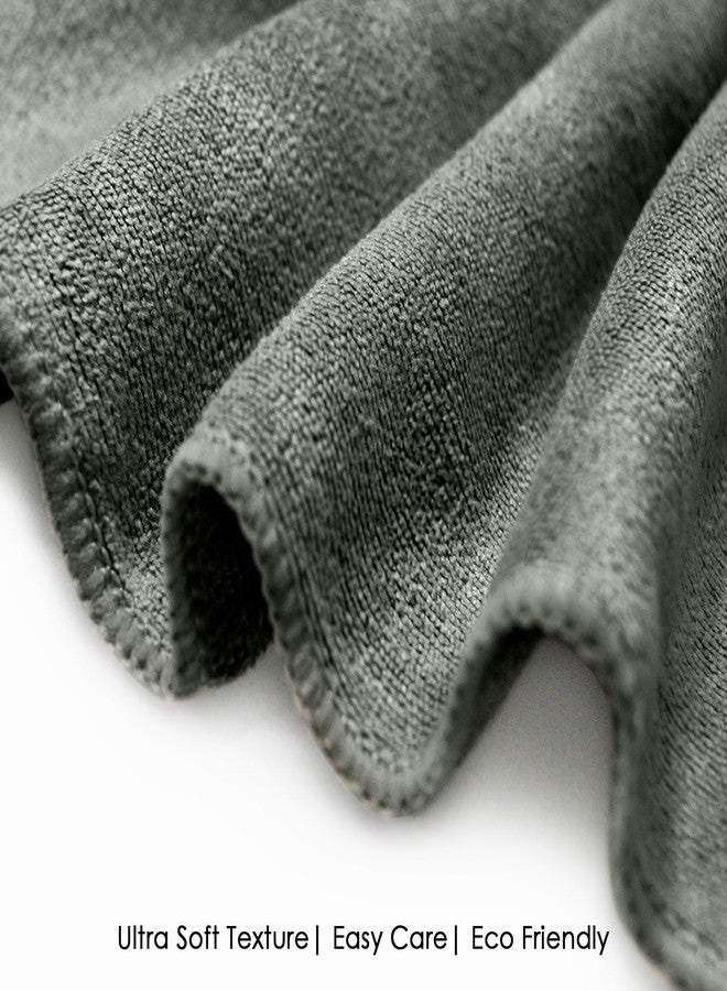 HOUSSE Luxury Microfiber Face Towel Dusty Olive | Exfoliating Makeup Remover | Antibacterial Bamboo Blend | Sustainable 450 GSM | Soft Touch Set | 30x30 cm | Pack of 6 - Image 3