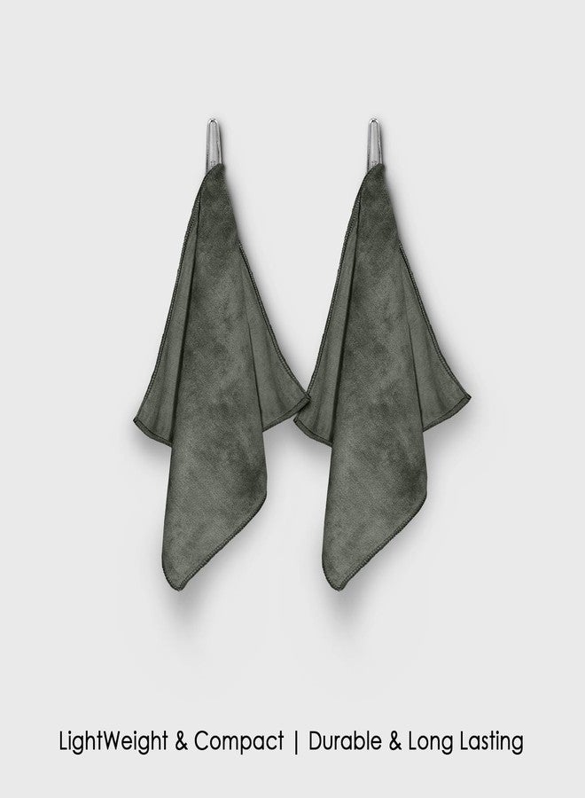 HOUSSE Luxury Microfiber Face Towel Dusty Olive | Exfoliating Makeup Remover | Antibacterial Bamboo Blend | Sustainable 450 GSM | Soft Touch Set | 30x30 cm | Pack of 6 - Image 4
