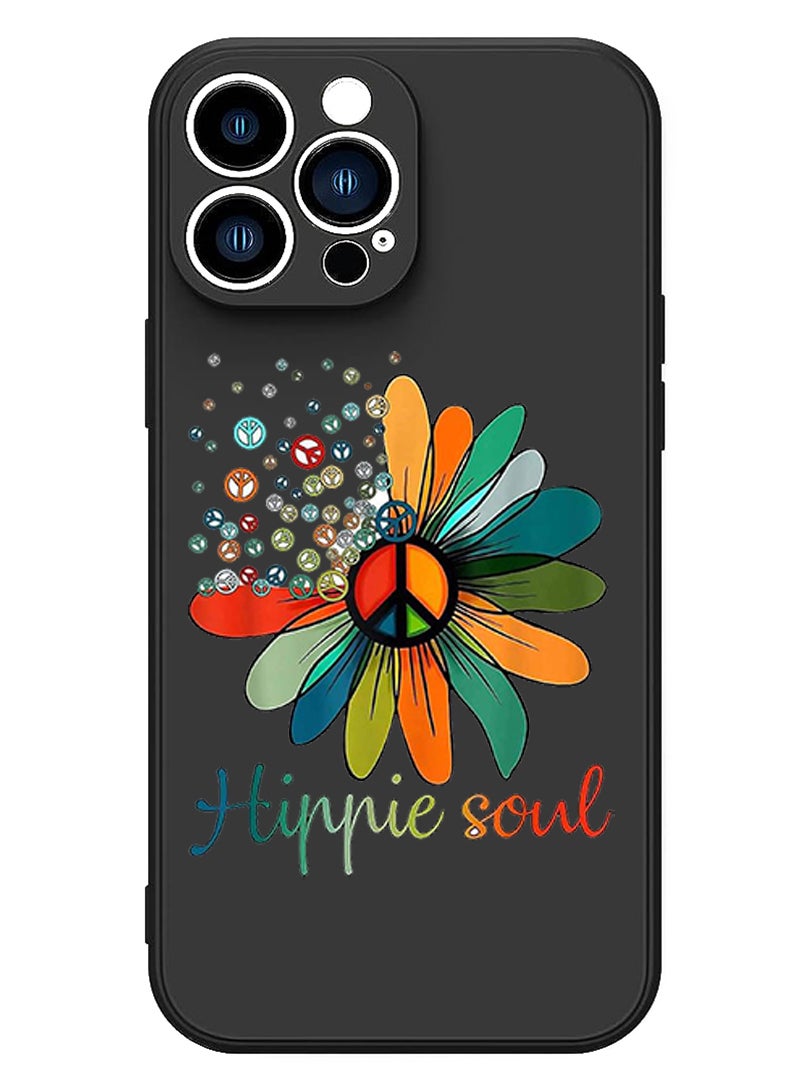 Theodor Protective Slim Fit Case Liquid Silicone Cover with Full Body Protection Anti-Scratch Shockproof Case For iPhone 13 Pro Black  - Hire jeep dont care papa black copy - Image 1