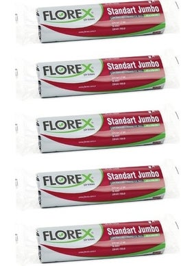 Florex Standard Jumbo Size Garbage Bag Black 80 x 110 cm 5 x 10 Packs  - Image 1