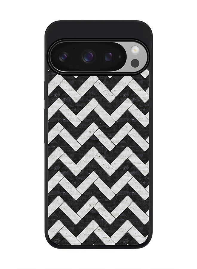 Stylizedd For Google Pixel 9 Pro Case,Slim fit Camera Protection, Shockproof Thin Phone cover - Chevron Tiles  - Image 1
