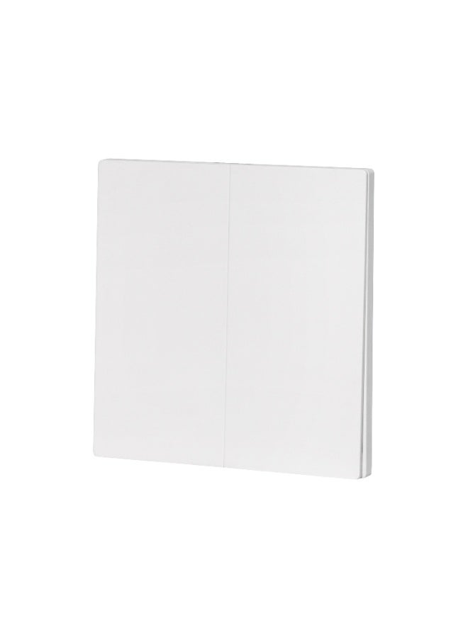 Donmarco 2 Gang 1 Way Ultra Thin Light Switch – 10A 250V, Premium Plastic Material, Fire-Resistant Electric Switch, 15-Year Warranty, Wall Switch for Home and Office (Matt White) - Image 2