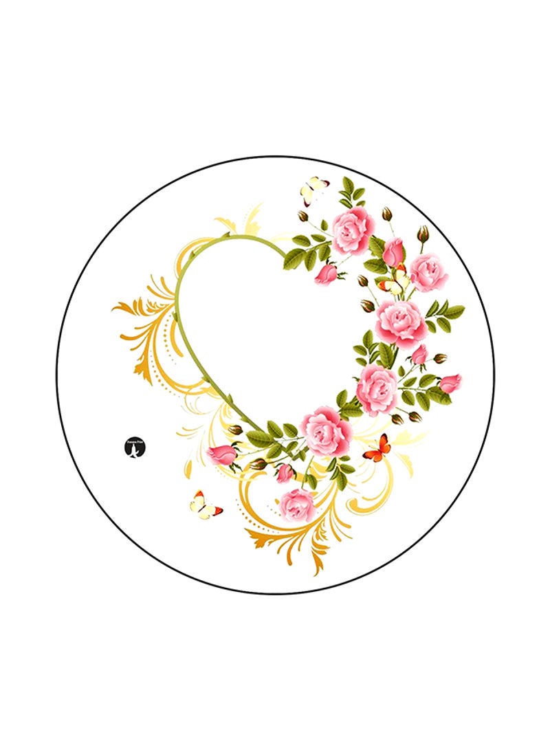 Flowers Printed Mouse Pad Multicolour