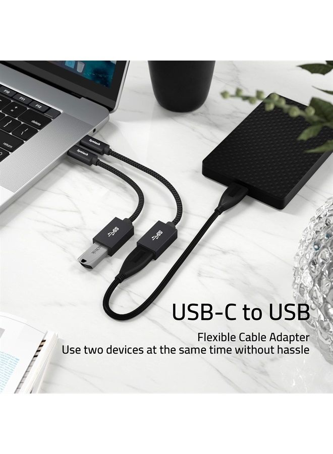 Syntech محول USB C إلى USB، حزمة 2 محول USB C إلى USB3، محول USB نوع C إلى USB، محول Thunderbolt 3 إلى USB أنثوي كابل OTG متوافق مع iPad Mini 6، MacBook Pro، Air والمزيد - Image 2