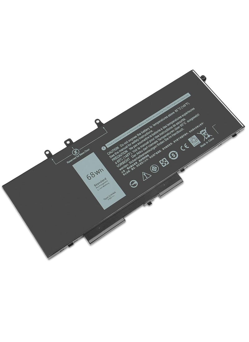 Generic Replacment Battery for Dell Latitude 5480 5580 5490 5280 5290 5491 5495 5590 5591 E5480 E5580 E5490 E5590 Precision 3520 353535353520 0 DY9N T 5YHR4 451-BBZG [4Cells/7.6V]  - Image 1