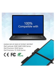 Generic Replacment Battery for Dell Latitude 5480 5580 5490 5280 5290 5491 5495 5590 5591 E5480 E5580 E5490 E5590 Precision 3520 353535353520 0 DY9N T 5YHR4 451-BBZG [4Cells/7.6V]  - Image 5