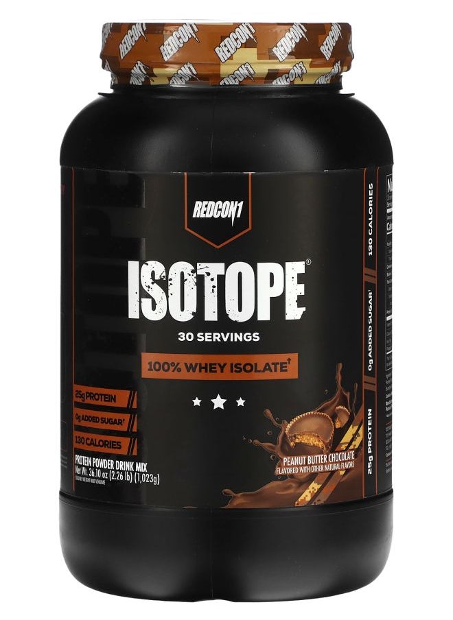 REDCON1 Isotope 100% Whey Isolate Peanut Butter Chocolate 2.26 lb (1023 g) 