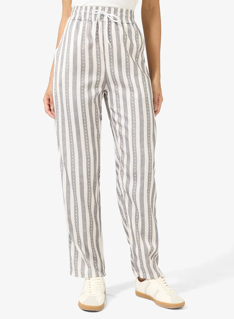 Floral Print Casual Comfort Fit Pants