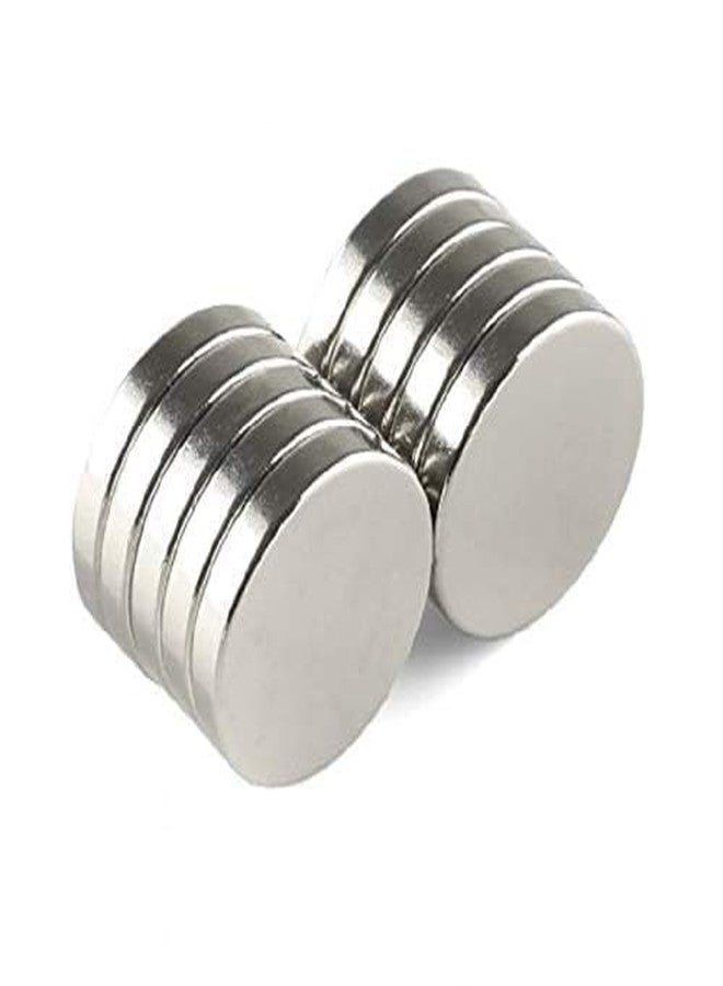 KRYTONE® 50 Piece Silver Round Magnet Set (6 X 1.5 MM) Use as Fridge Magnet, Door, Kitchen Organiser Magnet, Multipurpose Office Pack of 50(Silver) - Image 1