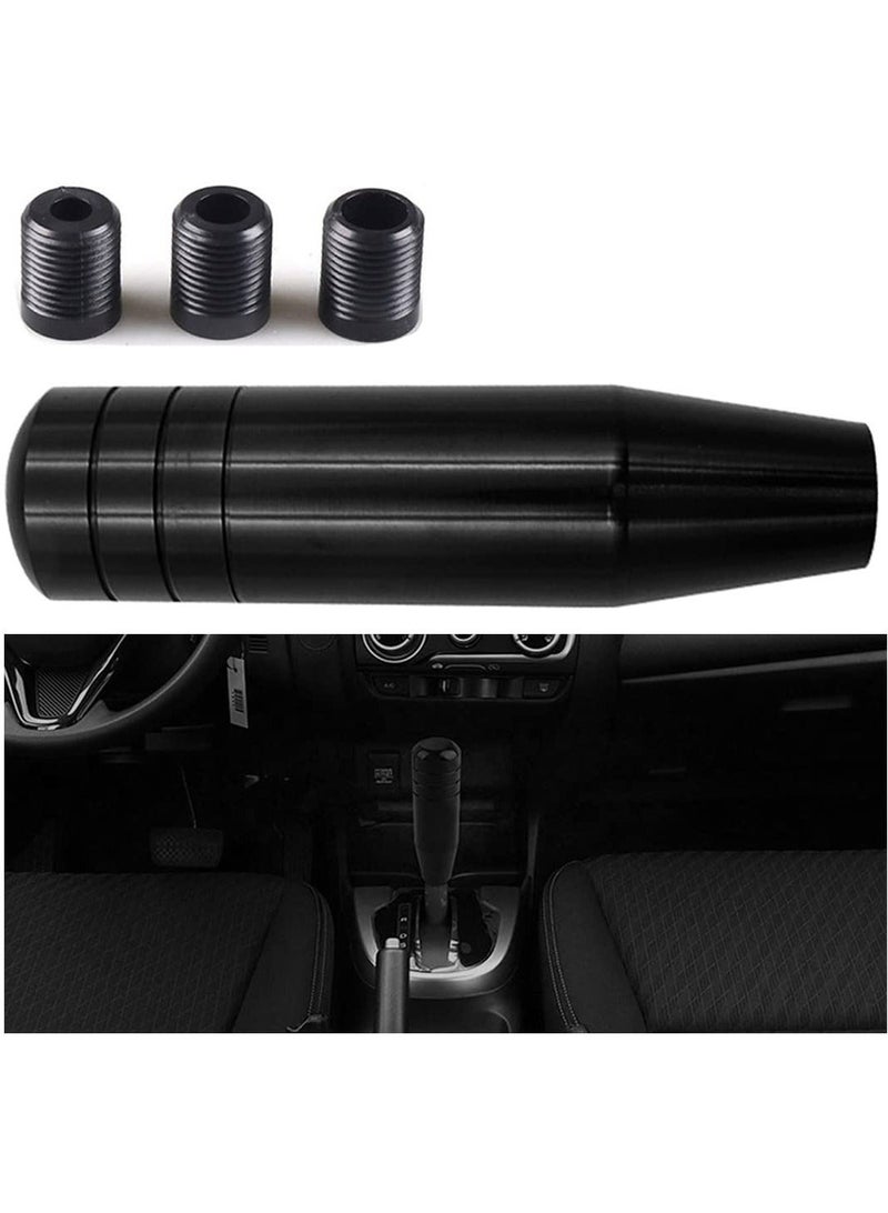 , Heavy Weighted Shift Knob, 5 Inch Aluminum Shifter Handle with Adapters, Fits Most Manual u0026 onless Automatic Transmissions with 3 Adapters - Image 1