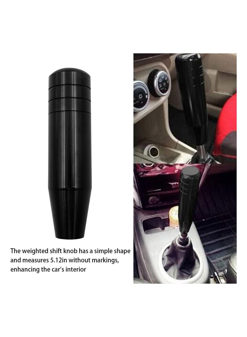 , Heavy Weighted Shift Knob, 5 Inch Aluminum Shifter Handle with Adapters, Fits Most Manual u0026 onless Automatic Transmissions with 3 Adapters - Image 3