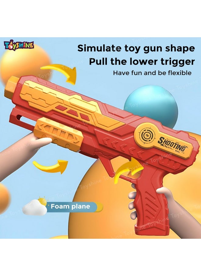 Toyshine Toyshine 3 In 1 Plane Launcher Toys | Plane, Foam Darts And Foam Ball Shooter | Toy For Kids One-Click Ejection Shooting | Birthday Toy Gift For Boys And Girls, Multicolor  - Image 2