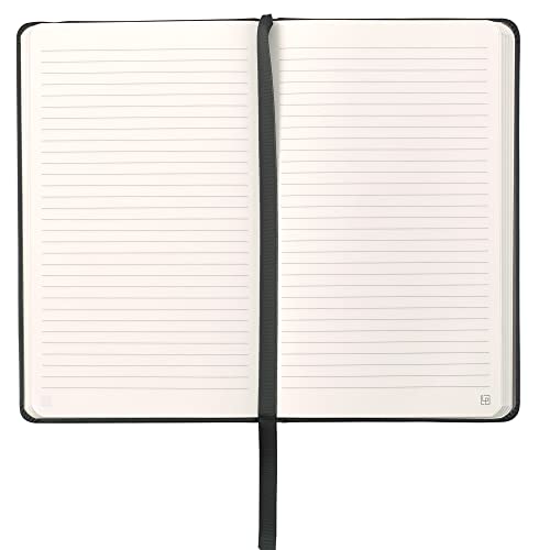 Leatherpress Classic Leather Notebook Writing Journal, Hardcover, Elastic Closure Narrow Ruled Pages, Inspire Collection - Image 2