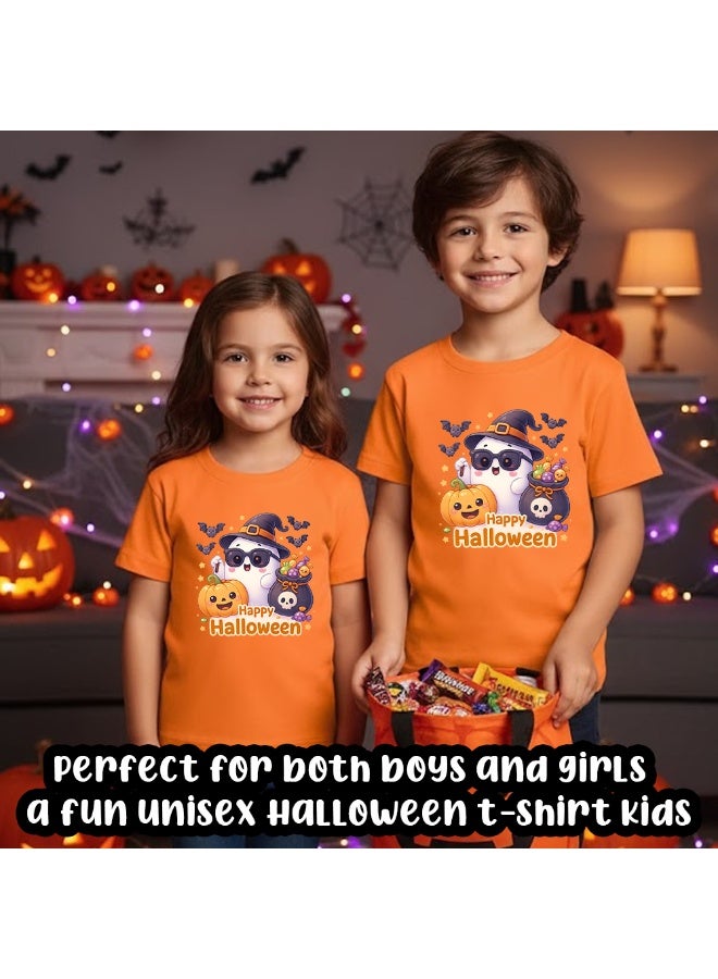 برينت شوب فور مي تي شيرت الهالوين للأولاد، تي شيرت اليقطين للأولاد، مثالي لهدية عيد الشكر في الهالوين، هدايا تذكارية مثالية وهدايا الحفلات - Image 3