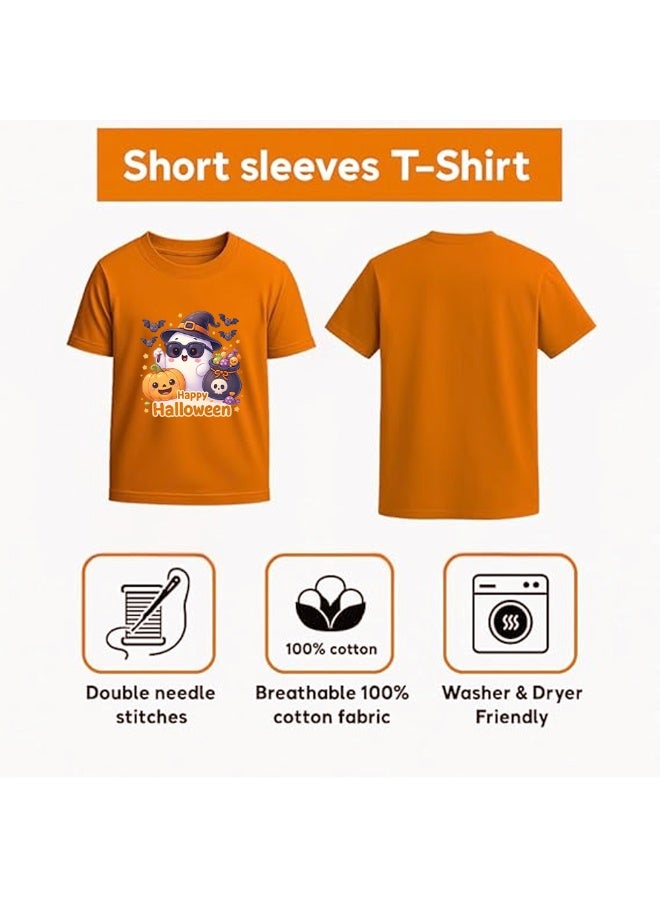 برينت شوب فور مي تي شيرت الهالوين للأولاد، تي شيرت اليقطين للأولاد، مثالي لهدية عيد الشكر في الهالوين، هدايا تذكارية مثالية وهدايا الحفلات - Image 5