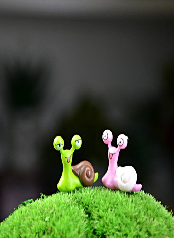 BronaGrand 10pcs Garden Ornament Miniature Snail Figurine Resin Craft Fairy Dollhouse Decor Bonsai Plant Decoration - Image 4