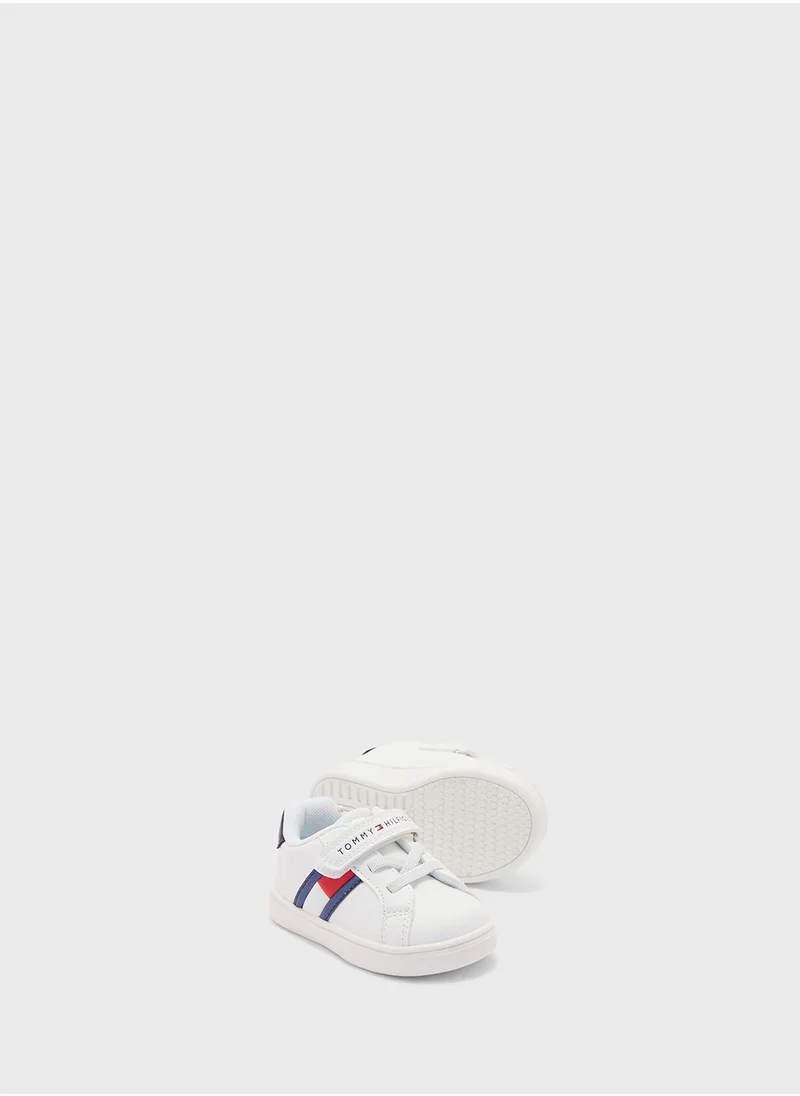 تومي هيلفيغر Kids Low Top Velcro Sneakers