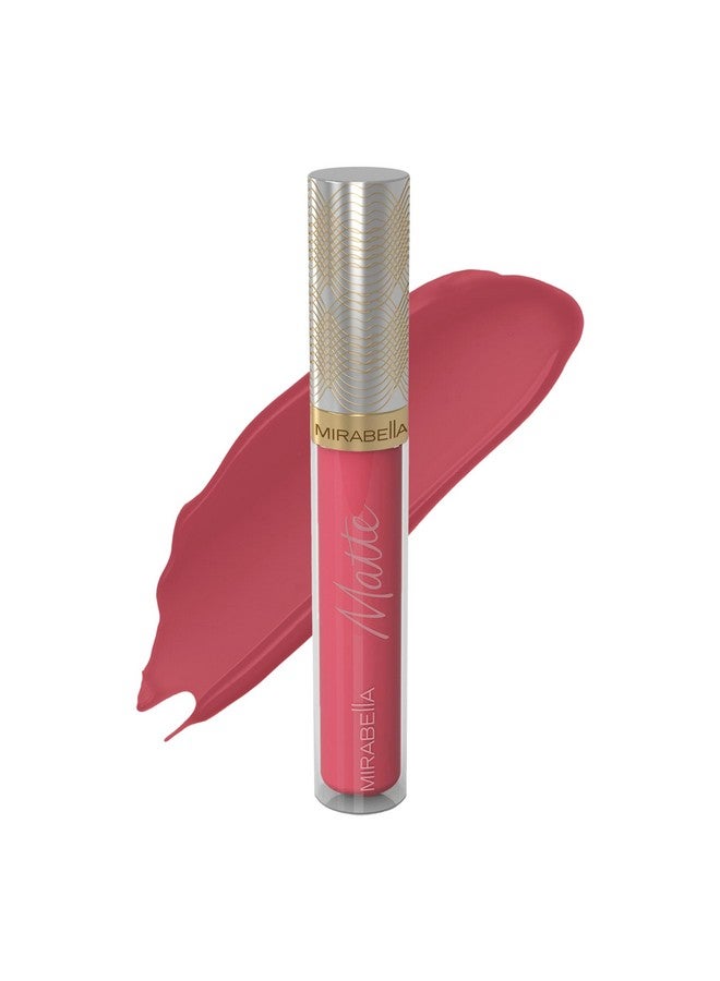 Mirabella Matte Lip Gloss Heartbreaker (Rich Matte Dusty Rose) Luxe Advanced Formula Long Wear & Superior Color With Full Coverage Non Drying With Rich Pigmentation - Image 2