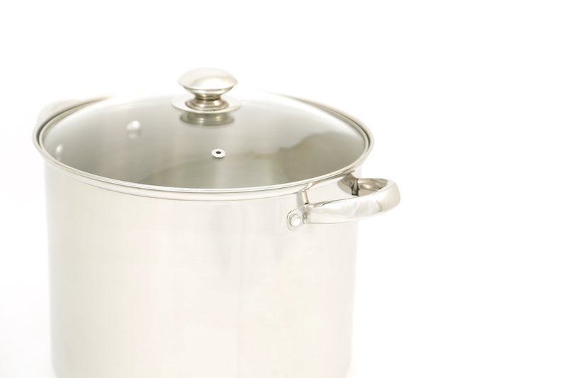 إكسلستيل Excelsteel - 548 Excelsteel Stockpot مع قاعدة مغلفة 8 كوارت فضي - Image 4