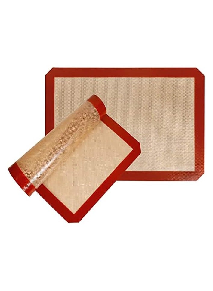 Silicone Baking Mats, Reusable Non Stick Food Safe Sheet Mat Perfect Bakeware for Making Cookies, Macarons, Bread, Meats, Vegetables and Pastry (60 X 40CM)