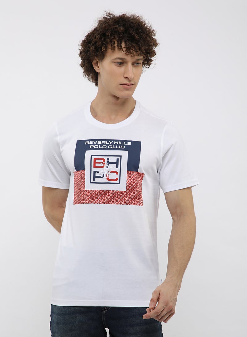 BEVERLY HILLS POLO CLUB Graphic Crew Neck T-Shirt - Image 1