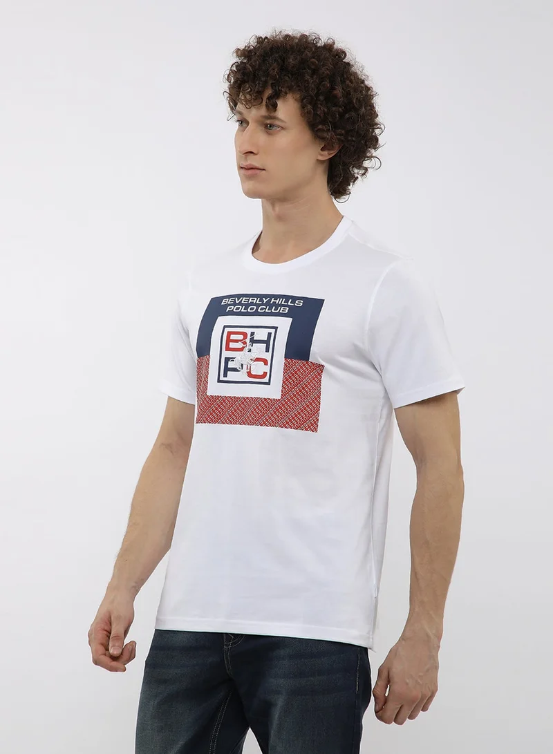 BEVERLY HILLS POLO CLUB  Graphic Crew Neck T-Shirt for Men | Best Price UAE